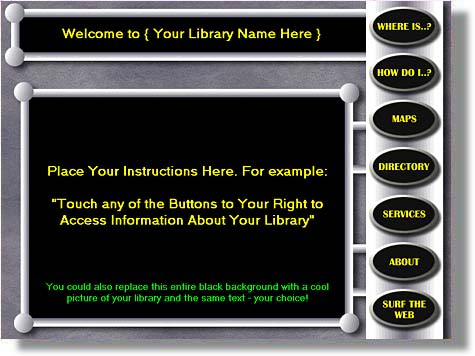 library tourism kiosk example